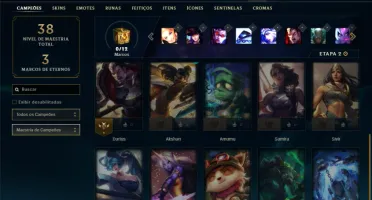 Ferro 2 com 21 Champs e 3 Skins +1 Fragmento