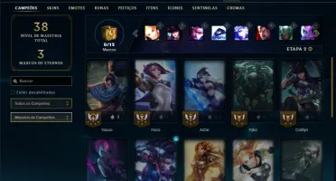 Ferro 2 com 21 Champs e 3 Skins +1 Fragmento