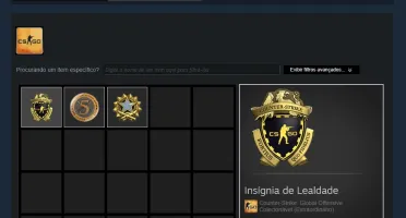 Steam Level 10, CSGO Prime, Medalha 2017, 17 jogos com GTA V