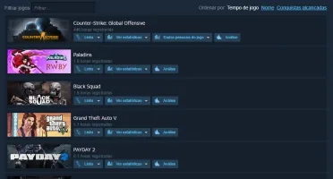 Steam Level 10, CSGO Prime, Medalha 2017, 17 jogos com GTA V