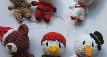 Kit Enfeite de Natal para Árvore Amigurumi Kit