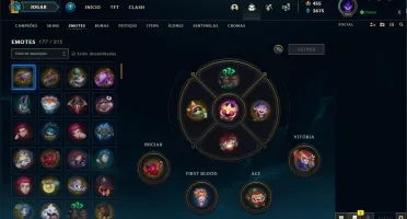 CONTA DE 2012, EX PLATINA, VÁRIAS SKINS E TODOS OS CAMPEÕES