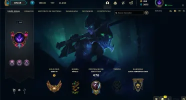 CONTA DE 2012, EX PLATINA, VÁRIAS SKINS E TODOS OS CAMPEÕES