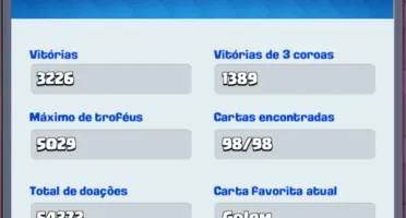 Conta de Brawl stars, Clash of Clans e Clash Royle