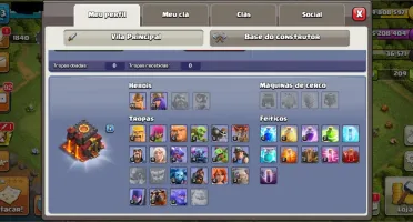 Conta de Brawl stars, Clash of Clans e Clash Royle