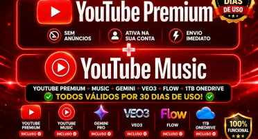 YOUTUBE PREMIUM +MUSIC -30 DIAS DE USO