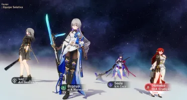 Honkai Star Rail Level 4 Bronya + Seele pega com 1 tiro