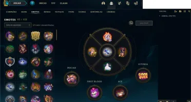 CONTA LOL 478 SKINS + CONTA NO VALORANT