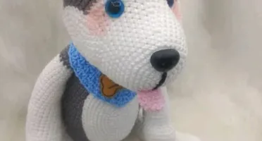 Amigurumi Cachorrinho Husk Siberiano