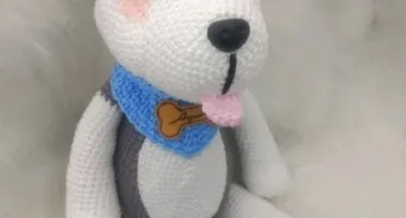 Amigurumi Cachorrinho Husk Siberiano