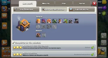 Conta clash of clans Cv 13
