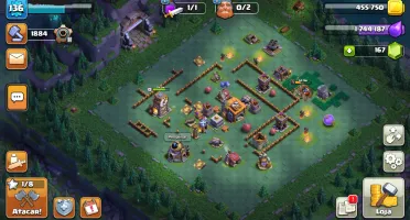 Conta clash of clans Cv 13