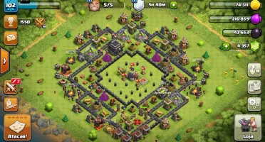 Clash of Clans CV9 - Mais de 3.000 Gemas