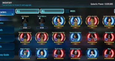 Conta StarWars Galaxy of Heroes (swgoh)