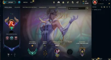 Conta Lol 282 Skin Plat3 1 Partida Md10 Lvl 568