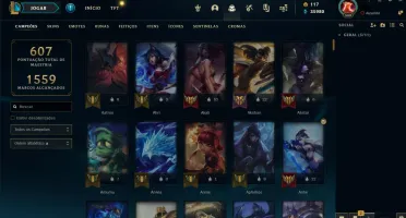 Conta Lol 282 Skin Plat3 1 Partida Md10 Lvl 568