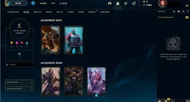 CONTA LOL PLATINA 4/ 5 SKINS/ 40 CHAMPS/ YONE SPIRIT BLOSSOM