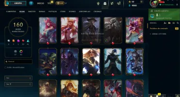 Conta Mestre (100+ Pdl) | Full Acesso | 160 Skins |Lvl 362|