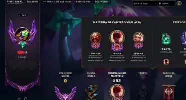 Conta Mestre (100+ Pdl) | Full Acesso | 160 Skins |Lvl 362|