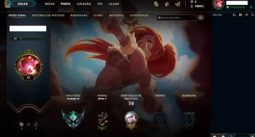 Conta lol Platina 4 para Smurf 58V e 29D