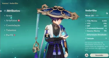 Conta Genshin com Andarilho - AR29