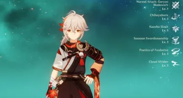 Conta ar 30 Xiao+lança+kazuha de jade mais alguns 5estrelas