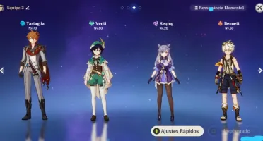 AR39 5*VENTI 5*TARTAGLIA + 5*KEQING + ARMA 5* + 4* C/ CONST