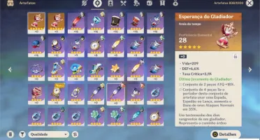 XIAO + RAZOR + QIQI + BENNETT + SUCROSE + DIONA AR 36