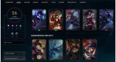 League Of Legends lvl . 107 + 77 champs