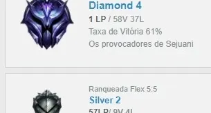 Conta league of legends diamante4