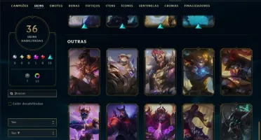 Platina 2 com 125 Champs e 36 Skins +1 Prestigio