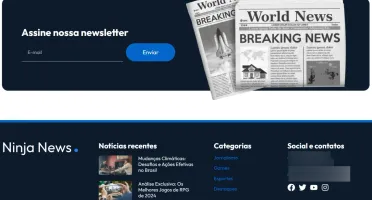 Template Portal de Notícias - Wordpress + Elementor
