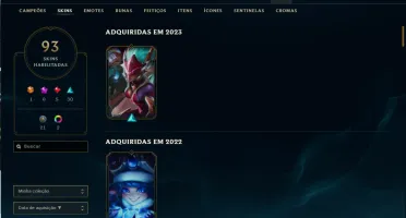 Conta League of Legends - Esmeralda 1 - MMR DE DIAMANTE