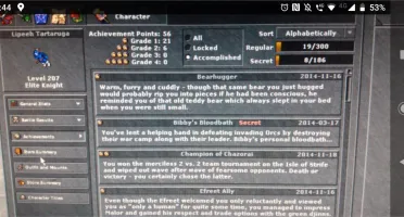 Tibia kina level 207