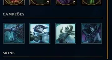 Conta League of Legends 218 skins