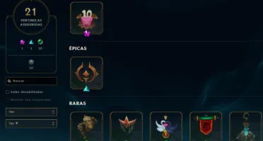Conta League of Legends 218 skins