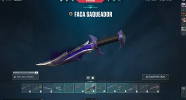 Conta Valorant diamante 2 Chaveiro Raro 5 facas