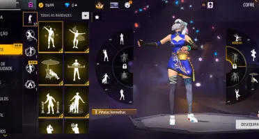 Conta free fire lvl 65