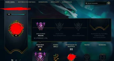 Conta MESTRE League of Legends