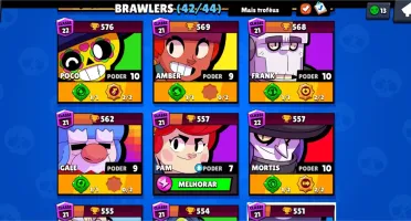 CONTA BRAWL STARS QUASE FULL, COM PASSE!