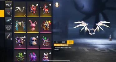 Conta free fire 2018 lv53 focado para personagem feminino