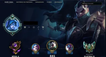 league of legends conta platinum 166 skins