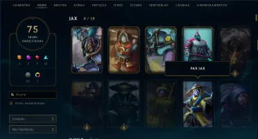 conta lol prata 2/ 134 champs/ 75 skins habilitadas