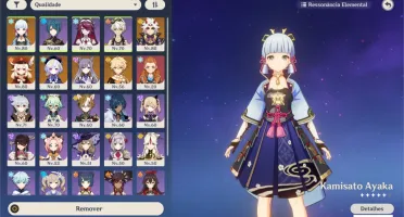 AR 54 - AYAKA, ITTO, KLEE, QIQI, KEQING / 2 ARMAS 5*