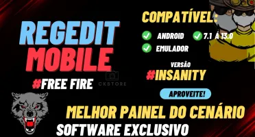 ✅ Regedit Mobile/Pc - Free Fire - Vitalício ✅ INSANITY