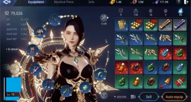 Conta MIR4/Server EU 44 Sorcerer Lvl 70 com 79k de power
