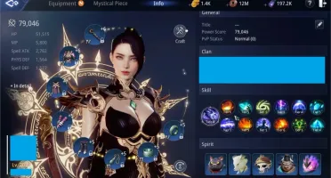 Conta MIR4/Server EU 44 Sorcerer Lvl 70 com 79k de power