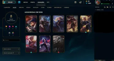 Conta lv 24 com 8 skins