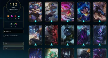 Conta LOL Nível 374 Unraked