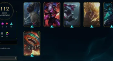 Conta LOL Nível 374 Unraked
